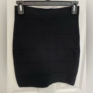 BGBGMaxAzria Simone Black Bodycon Bandage Skirt Women’s Size S